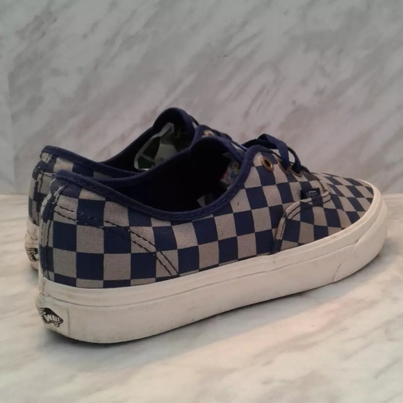Vans Authentic Harry Potter Ravenclaw BLUE GREY checker-board women's sz 7.5 - Picture 2 of 8